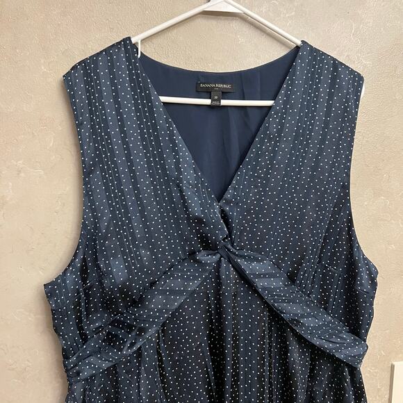 Banana Republic Polka Dot Ruffle Tiered Dress - Plus Size 20 - Picture 8 of 16